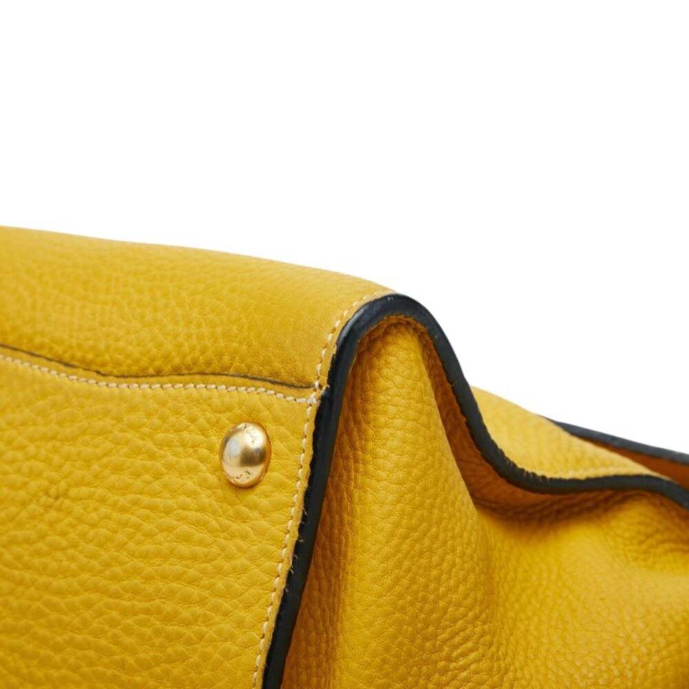 PRADA Yellow Leather Shoulder Bag - Picture 4 of 11
